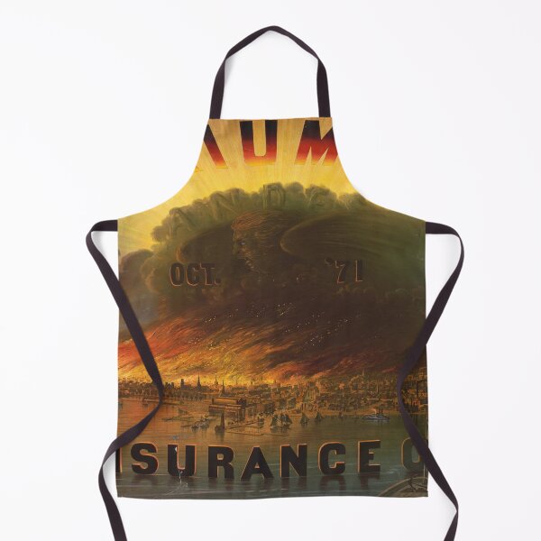 Item preview, Great Chicago Fire, Vintage Triumph Insurance Co. Chromolithograph designed and sold by TeeARTHY.