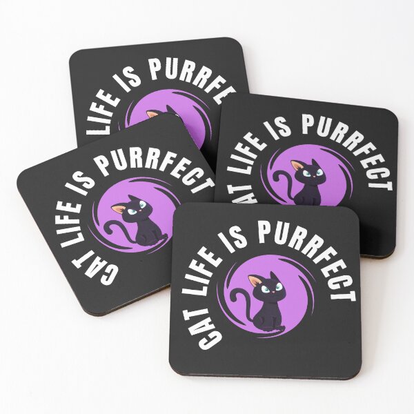 Item preview, cat life is purrfect designed and sold by DoraHappy.