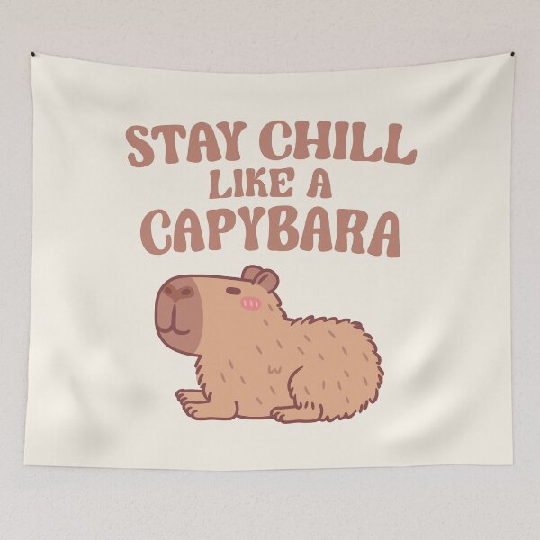 Item preview, Funny Stay Chill Like A Capybara designed and sold by rustydoodle.
