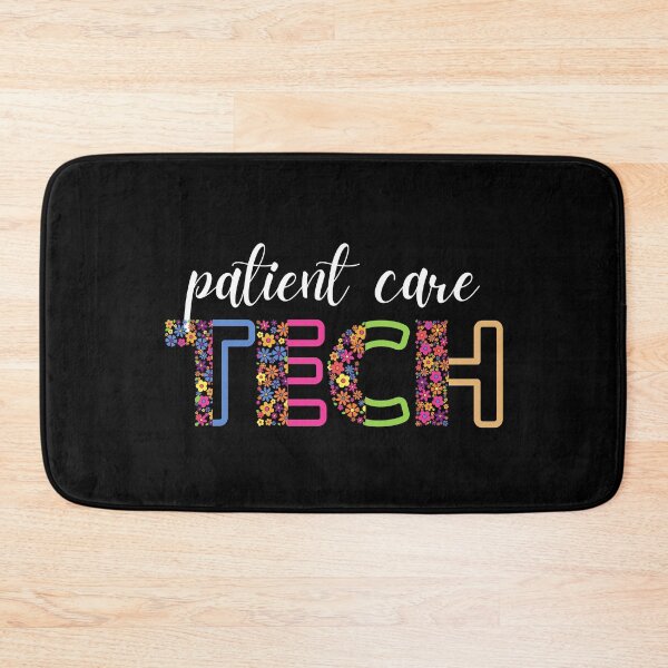 Item preview, Floral Patient Care Tech (white text) - Patient Care Technician - PCT designed and sold by CaitU.