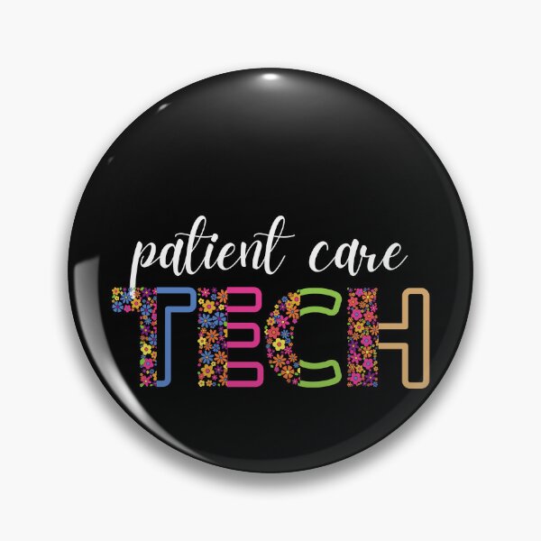 Item preview, Floral Patient Care Tech (white text) - Patient Care Technician - PCT designed and sold by CaitU.