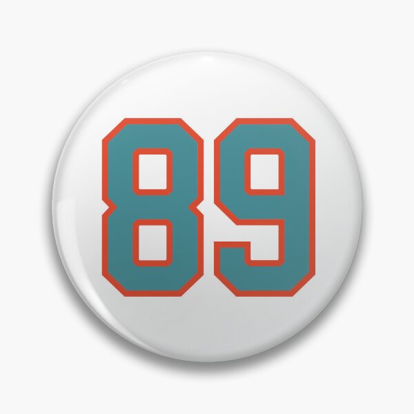 Item preview, 89 number, aqua orange lucky sports eighty nine designed and sold by ArtIsParty.