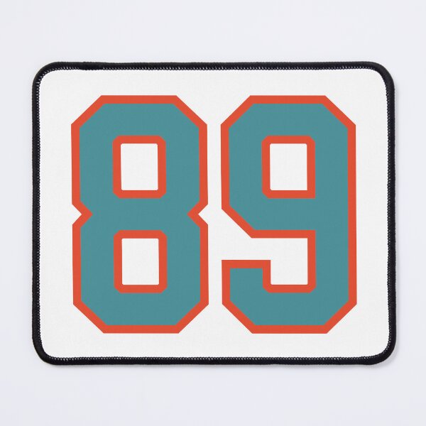 Item preview, 89 number, aqua orange lucky sports eighty nine designed and sold by ArtIsParty.