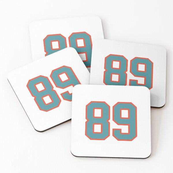 Item preview, 89 number, aqua orange lucky sports eighty nine designed and sold by ArtIsParty.