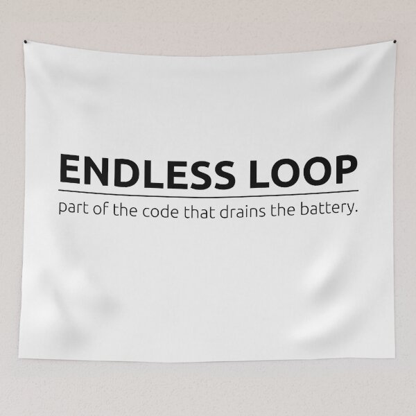 Item preview, What is endless loop? designed and sold by BeepBoopDesigns.