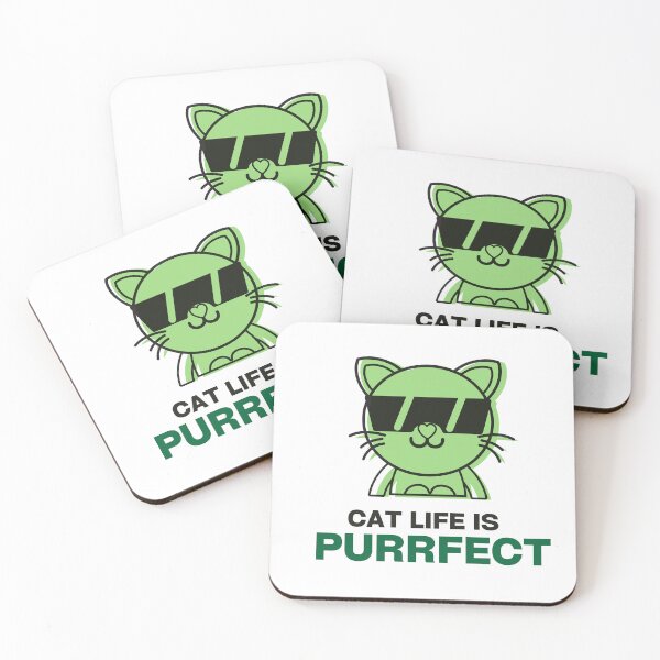 Item preview, cat life is purrfect designed and sold by DoraHappy.