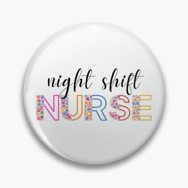 Item preview, Floral night shift Nurse - RN - night shift Registered Nurse - night shift crew designed and sold by CaitU.