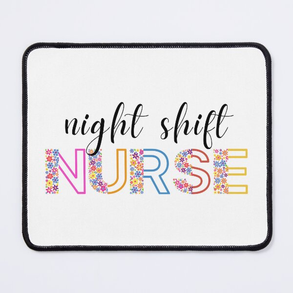 Item preview, Floral night shift Nurse - RN - night shift Registered Nurse - night shift crew designed and sold by CaitU.