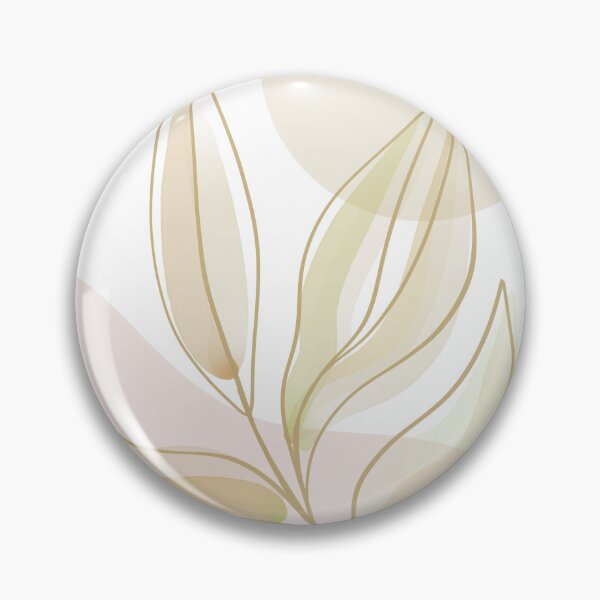 Item preview, Line art golden leaf abstract illustration designed and sold by RoseMaryWP.