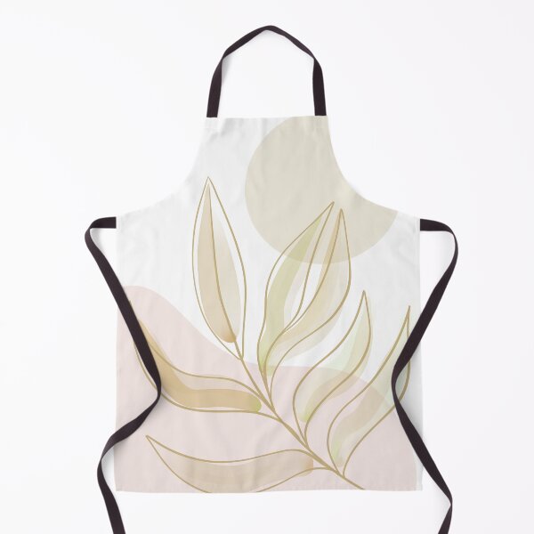 Item preview, Line art golden leaf abstract illustration designed and sold by RoseMaryWP.