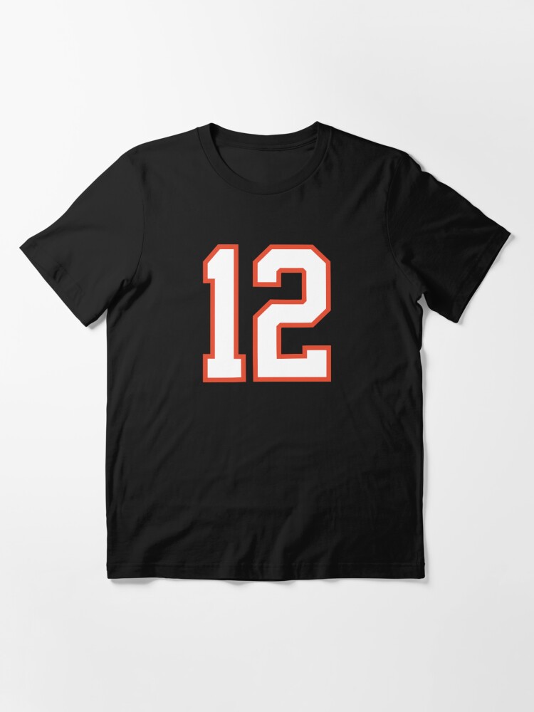 Sports Number 12, white orange color lucky sport twelve Essential