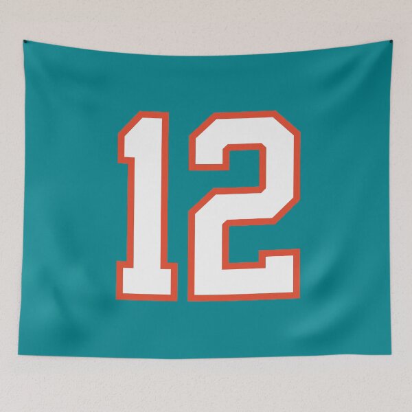 Item preview, Sports Number 12, white orange color lucky sport twelve designed and sold by ArtIsParty.