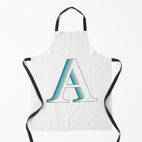 Item preview, Alphabet A retro blue 3d text designed and sold by UniqueDesignHub.