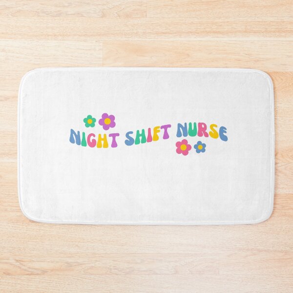 Item preview, retro Floral night shift Nurse - RN - night shift Registered Nurse - night shift crew designed and sold by CaitU.