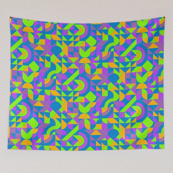 Item preview, geometric colorful patterns conceptual Art - Abstract Neo Geo graphic design designed and sold by Design Repo.