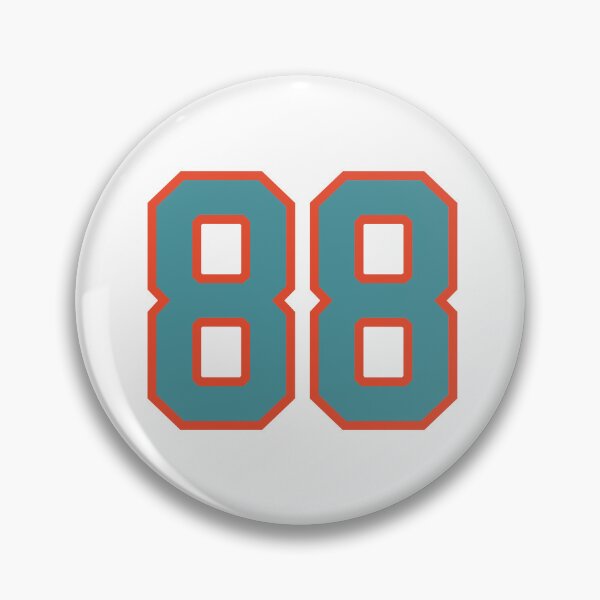Item preview, 88 number, aqua orange lucky sports eighty eight designed and sold by ArtIsParty.