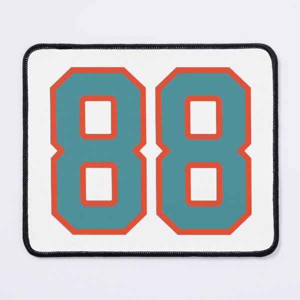 Item preview, 88 number, aqua orange lucky sports eighty eight designed and sold by ArtIsParty.
