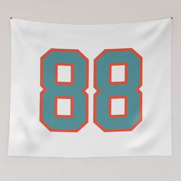 Item preview, 88 number, aqua orange lucky sports eighty eight designed and sold by ArtIsParty.