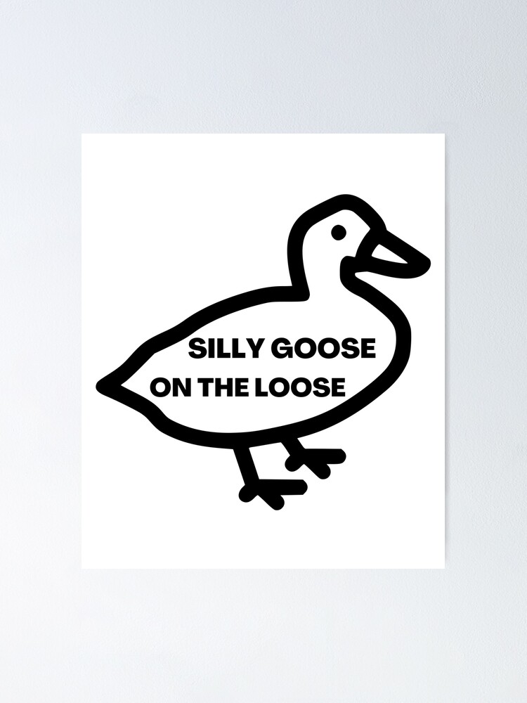 Toddler Silly Goose on the Loose Tee Kids Black T Shirt