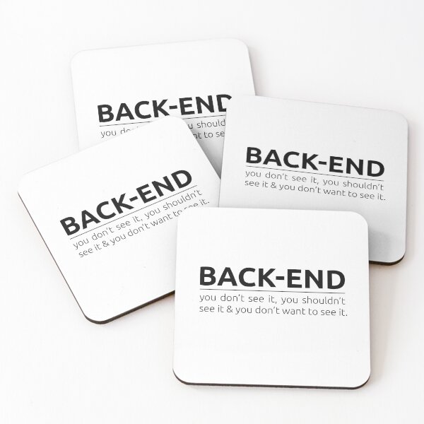 Item preview, What is back-end? designed and sold by BeepBoopDesigns.