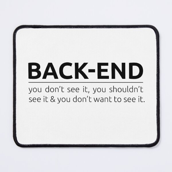 Item preview, What is back-end? designed and sold by BeepBoopDesigns.