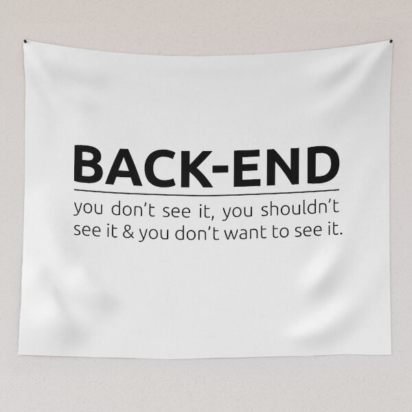 Item preview, What is back-end? designed and sold by BeepBoopDesigns.
