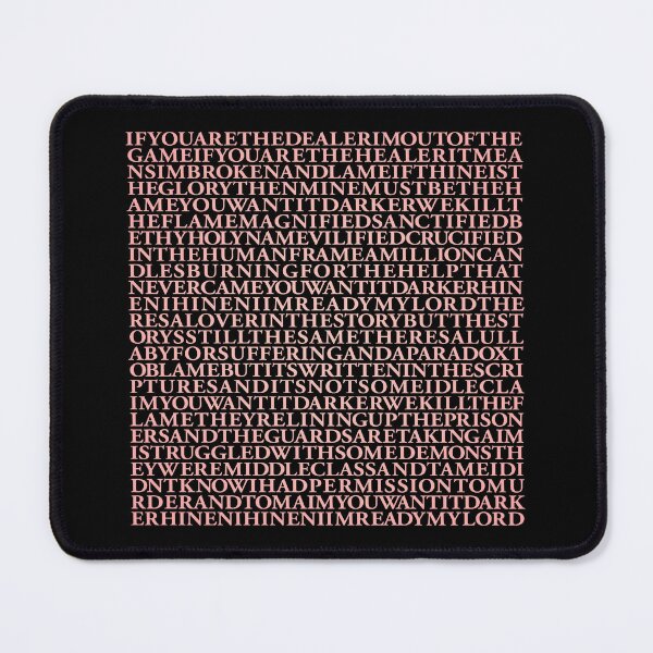 Item preview, You Want It Darker - Leonard Cohen (lyrics) v.3 designed and sold by x1brett.