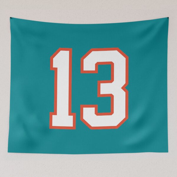 Item preview, Sports Number 13, white orange color lucky sport thirteen designed and sold by ArtIsParty.