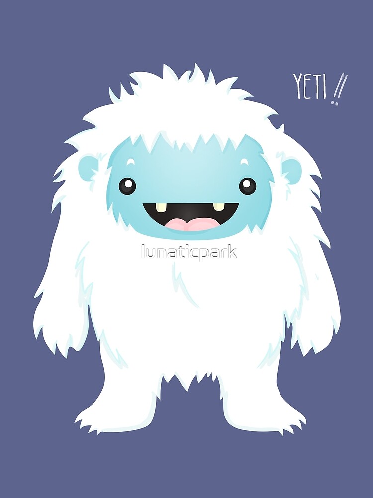 Yeti and baby yeti acrylic painting original signed very cute!