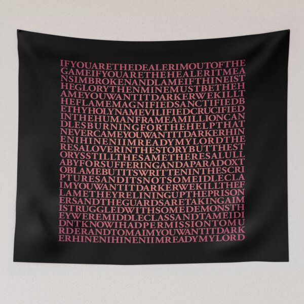 Item preview, You Want It Darker - Leonard Cohen (lyrics) v.4 designed and sold by x1brett.