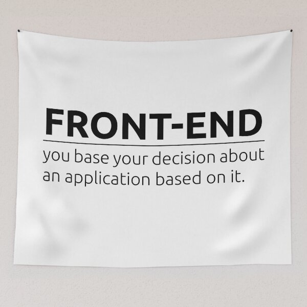Item preview, What is front-end? designed and sold by BeepBoopDesigns.