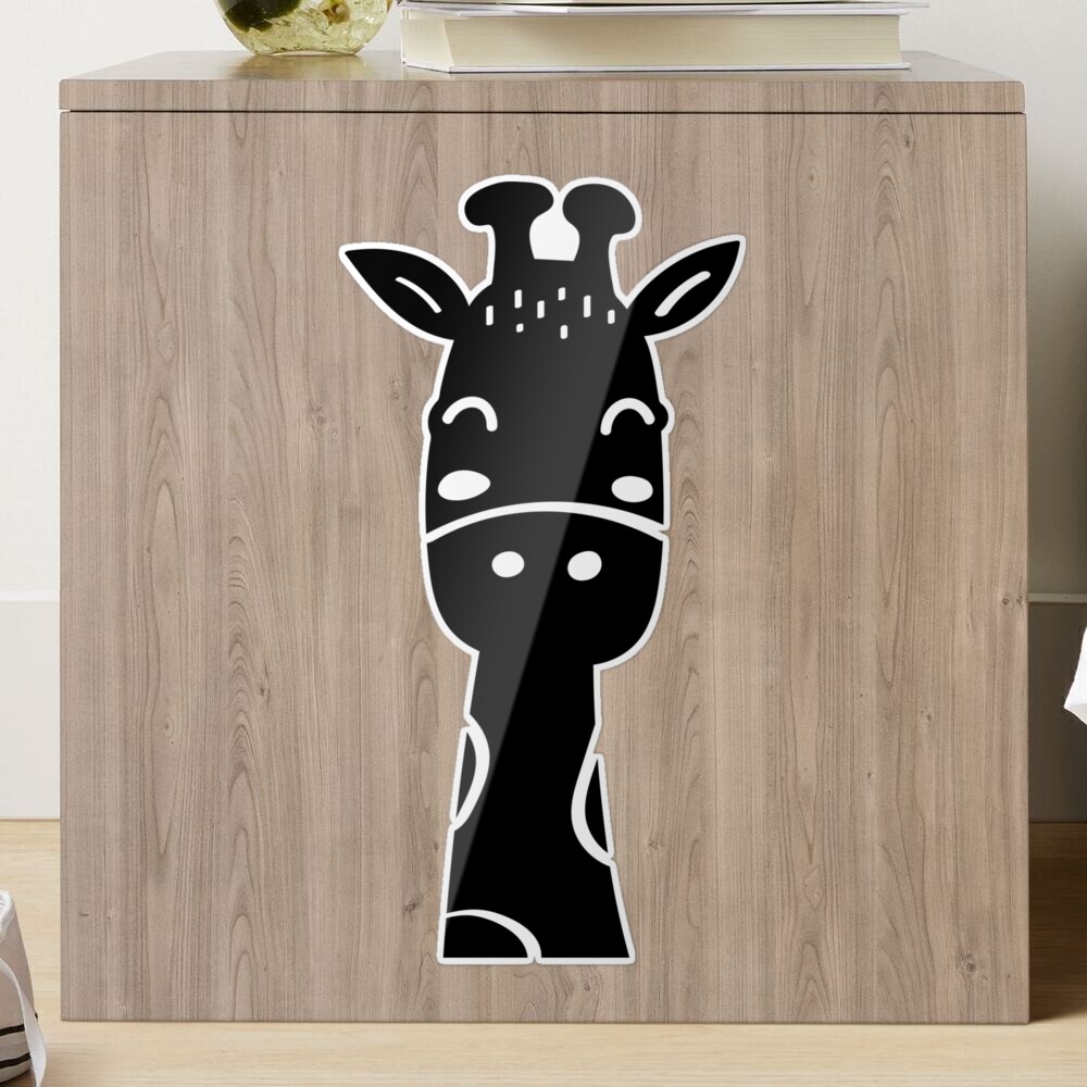 High Contrast Baby Giraffe - Black & White Sensory Photographic Print for  Sale by Little-Popcorn