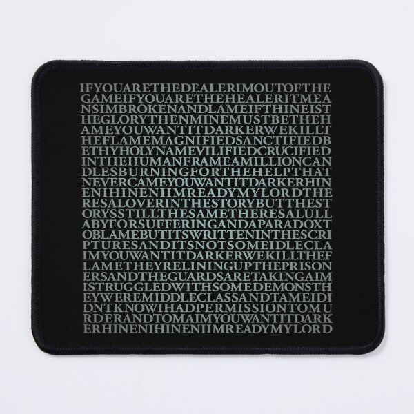 Item preview, You Want It Darker - Leonard Cohen (lyrics) v.5 designed and sold by x1brett.