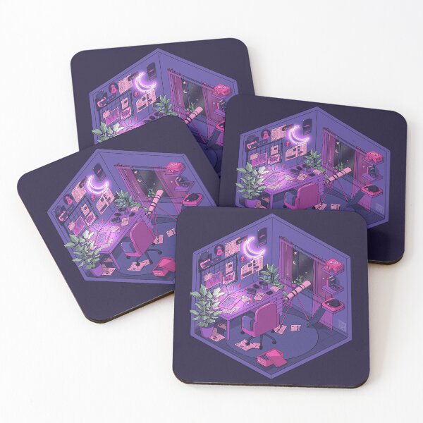 Item preview, Alien observatory room but in pink designed and sold by Cool Cat With Hat  Art.
