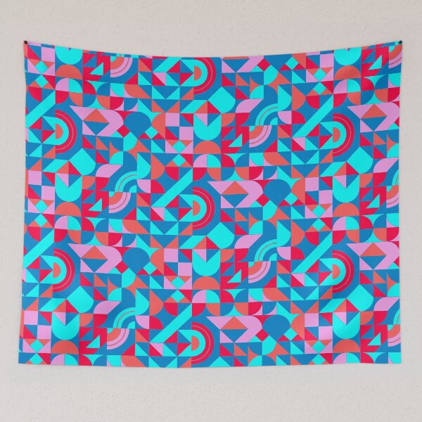 Item preview, geometric colorful patterns conceptual Art - Abstract Neo Geo graphic design designed and sold by Design Repo.