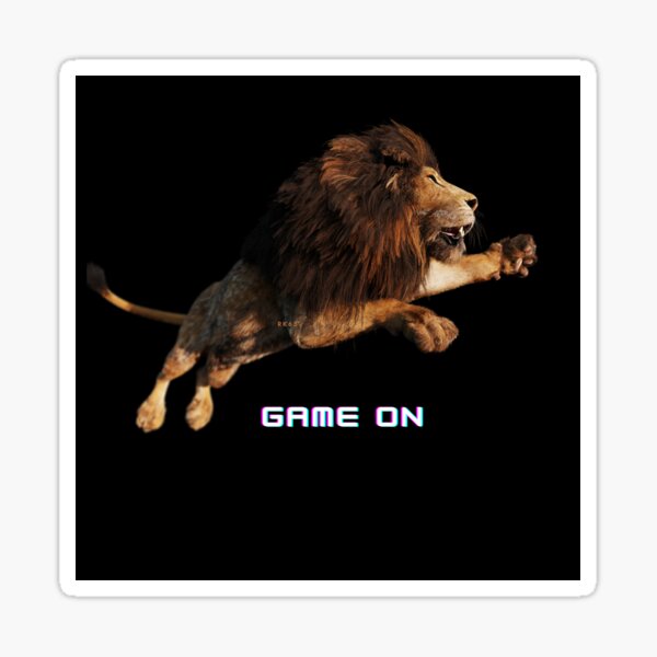 Lion Hunting Stickers for Sale | Redbubble