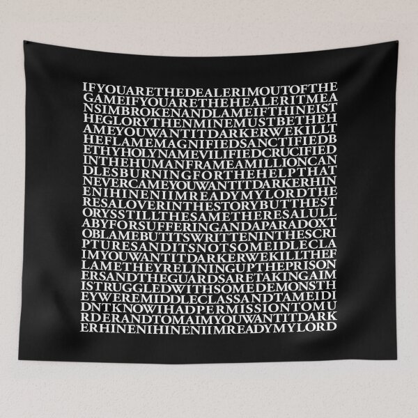 Item preview, You Want It Darker - Leonard Cohen (lyrics) v.7 designed and sold by x1brett.