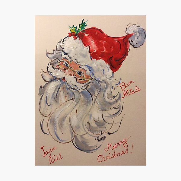 Merry Christmas, Buon Natale, Photographic Print