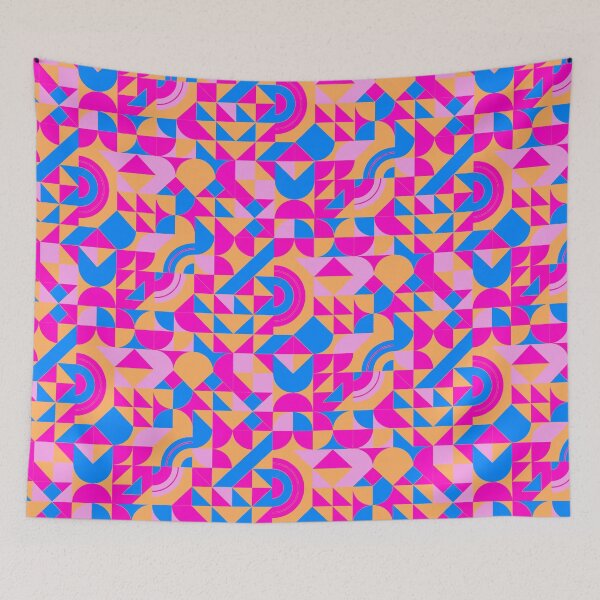 Item preview, geometric colorful patterns conceptual Art - Abstract Neo Geo graphic design designed and sold by Design Repo.