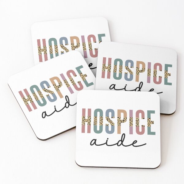 Item preview, Hospice Aide Multi-colored Cheetah Leopard Print Typography | Hospice Nursing | Hospice Care Hospice Nurse Gifts designed and sold by Violet Treasures.