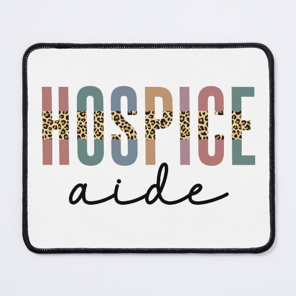 Item preview, Hospice Aide Multi-colored Cheetah Leopard Print Typography | Hospice Nursing | Hospice Care Hospice Nurse Gifts designed and sold by Violet Treasures.