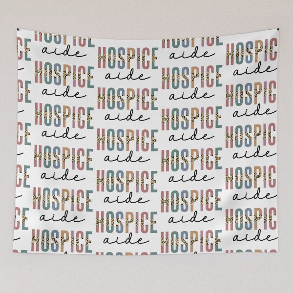 Item preview, Hospice Aide Multi-colored Cheetah Leopard Print Typography | Hospice Nursing | Hospice Care Hospice Nurse Gifts designed and sold by Violet Treasures.