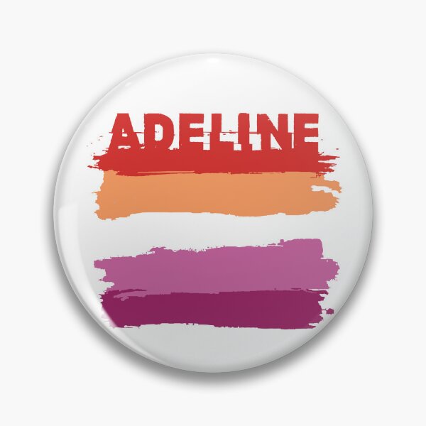 Item preview, Adeline nombre lésbico Rainbow LGBT orgullo designed and sold by LoveIsColorful.