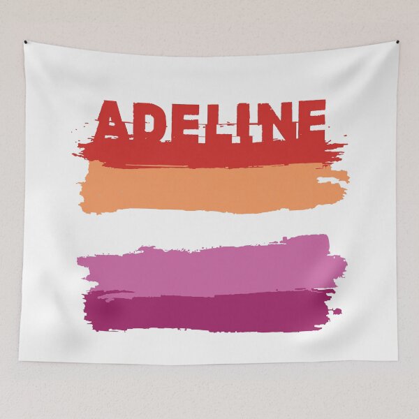 Item preview, Adeline lesbian name Rainbow LGBT pride designed and sold by LoveIsColorful.