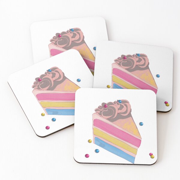Item preview, Pansexual cake designed and sold by rakugakidraw.