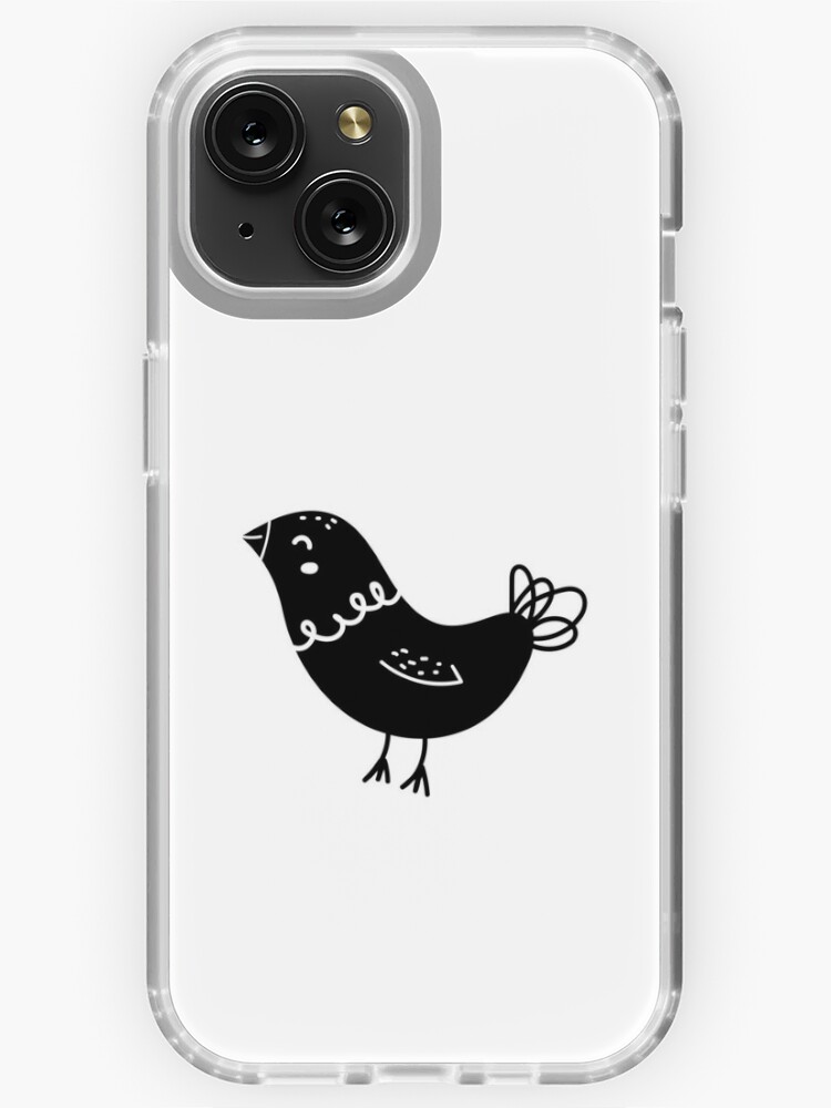 High Contrast Baby Bird Black White Sensory