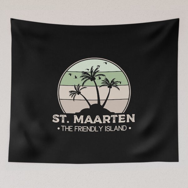 Item preview, St. Maarten Retro  | Sint Maarten | Saint Martin | Vacation, holiday trip, Travel gifts designed and sold by Violet Treasures.