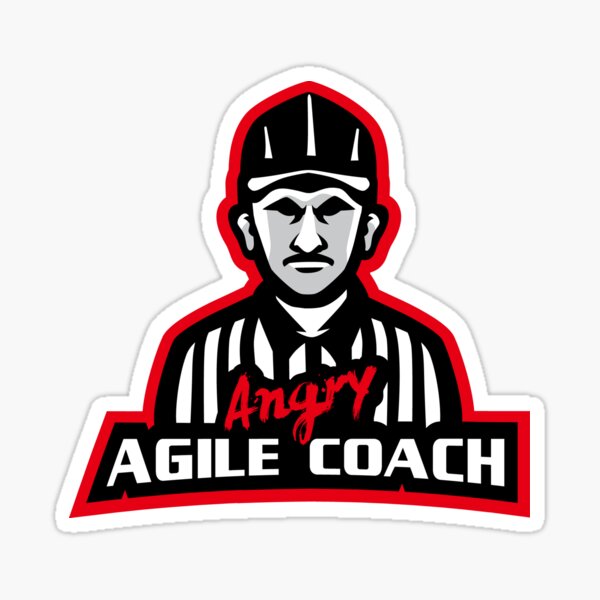 Item preview, Angry Agile Coach - Referee  designed and sold by Jonathan Campbell.