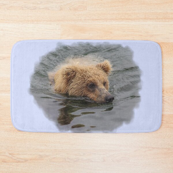 Item preview, Cute Swimming Brown Bear designed and sold by MH65Designs.