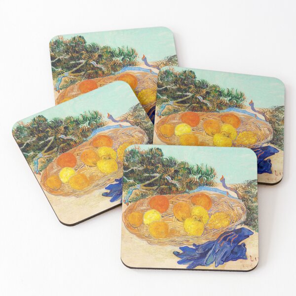 Item preview, Still Life of Oranges and Lemons with Blue Gloves (1889) by Vincent Van Gogh designed and sold by amrmab.